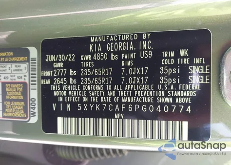 2023 Kia Sportage X-Pro from USA, damaged, VIN 5XYK7CAF6PG040774